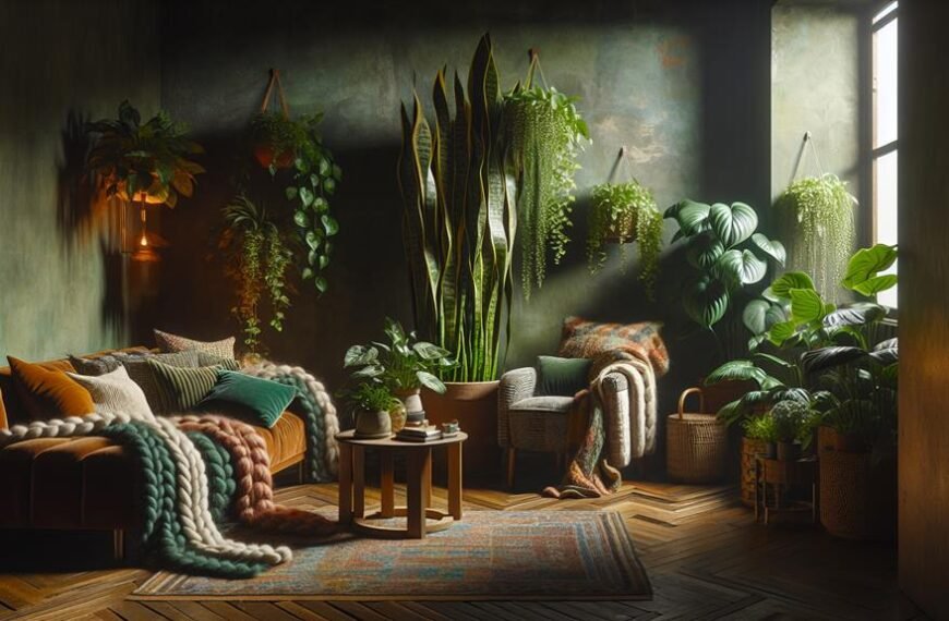 2024 houseplant trends dimly lit