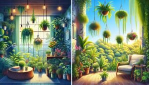 air purifying plants in action