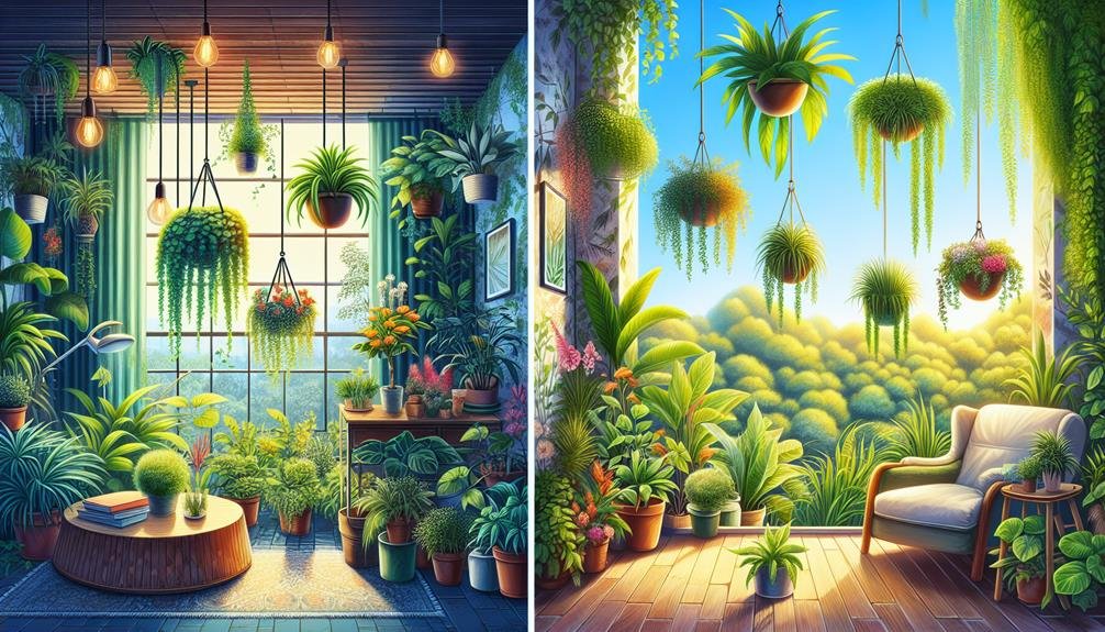 air purifying plants in action