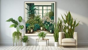 clean air with plants