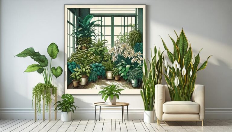 clean air with plants