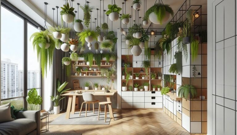 compact hanging houseplant ideas