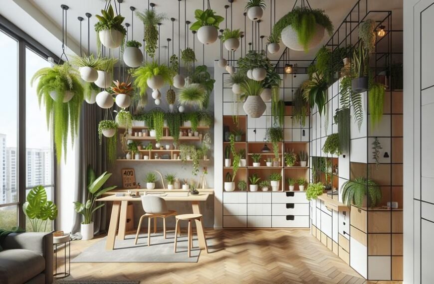 compact hanging houseplant ideas
