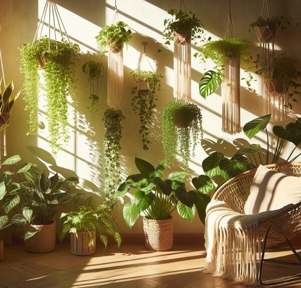 compact houseplants for hanging