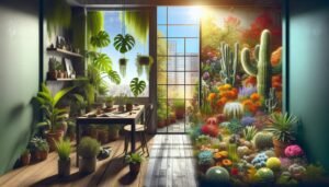 comparing care of houseplants