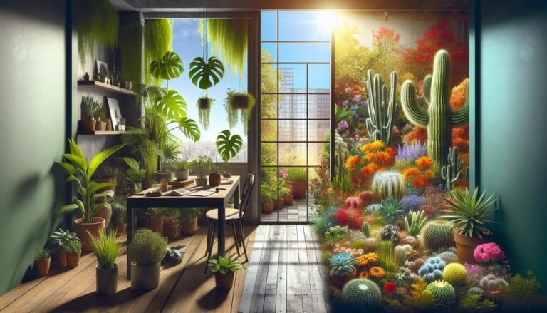 comparing care of houseplants