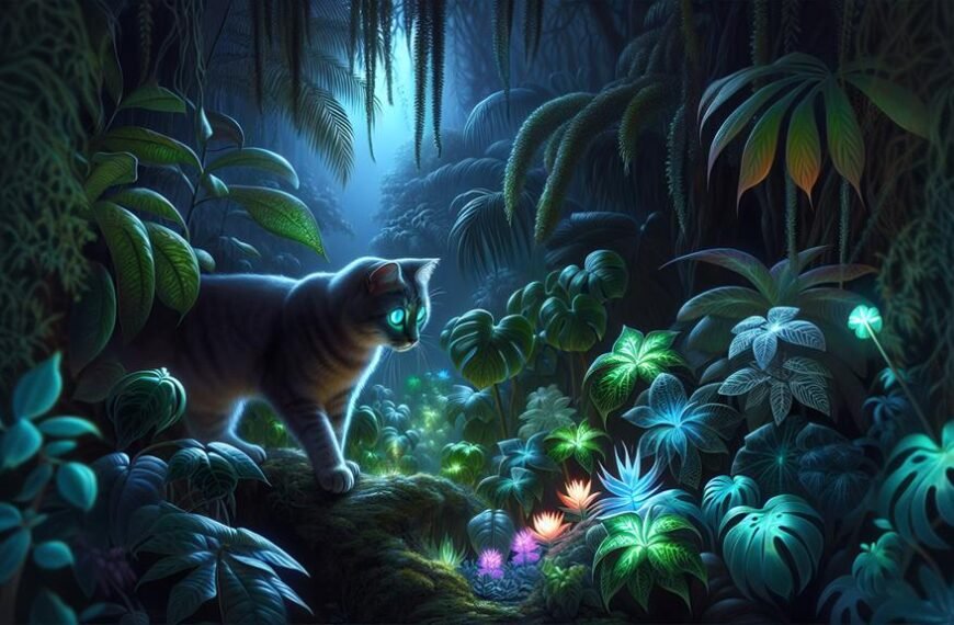 enigmatic indoor plants attract feline curiosity