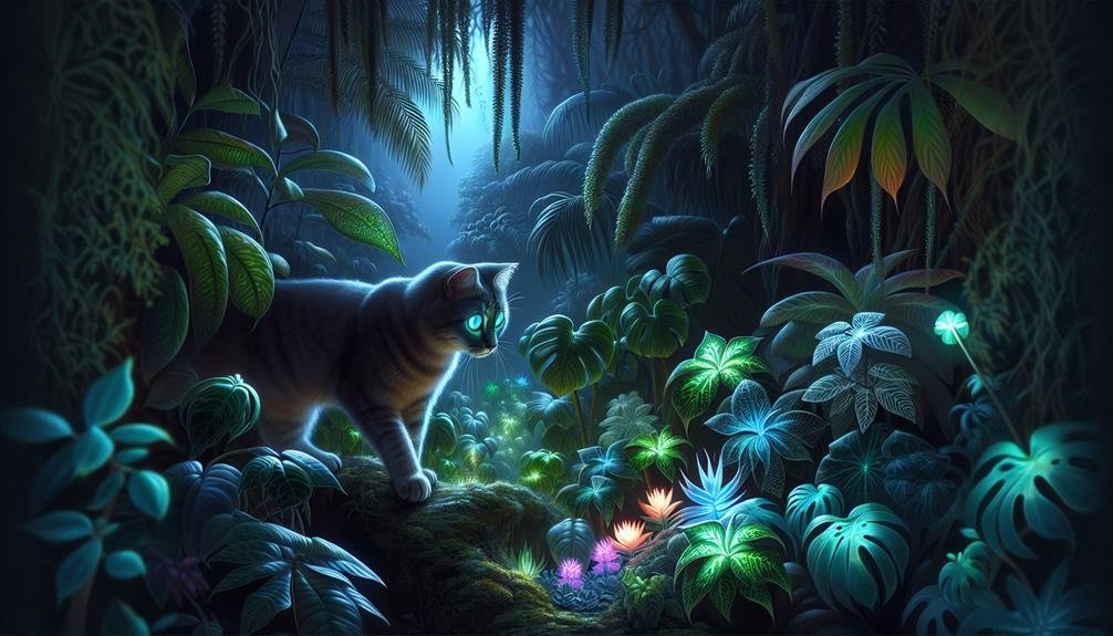 enigmatic indoor plants attract feline curiosity
