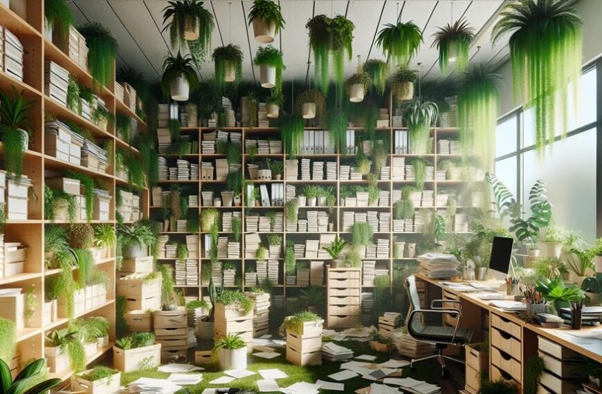home office plant transformation