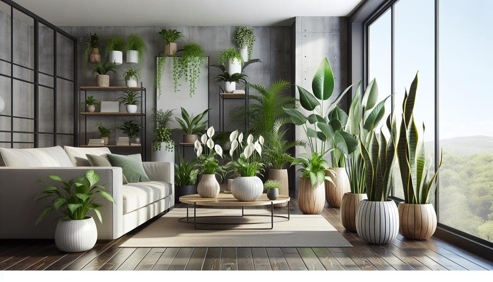 houseplant air purification popular