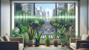 houseplants combat noise pollution