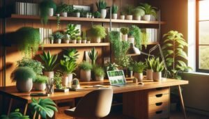 houseplants enhance productivity at home
