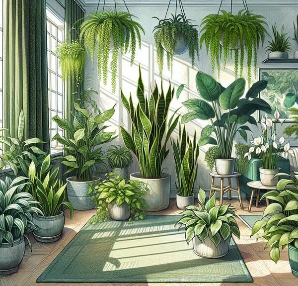 indoor air purifying plant guide