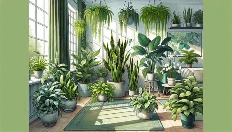 indoor air purifying plant guide