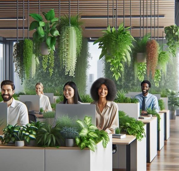 indoor greenery boosts efficiency