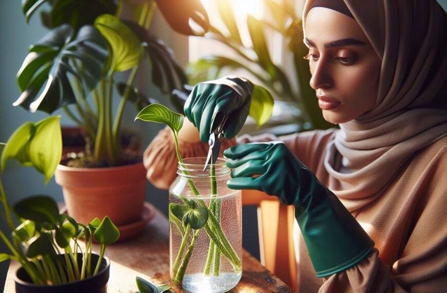 indoor plant propagation steps