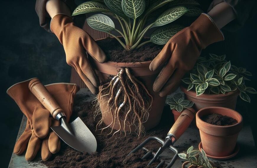 master repotting houseplants skill