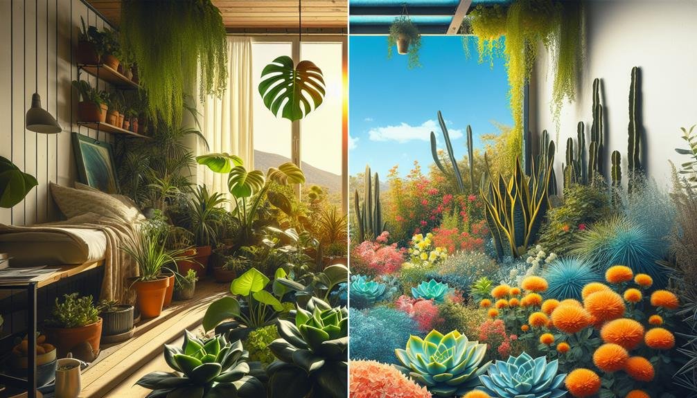 plant varieties for indoor outdoor spaces