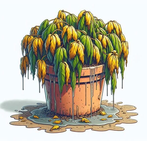 signs of overwatered plants