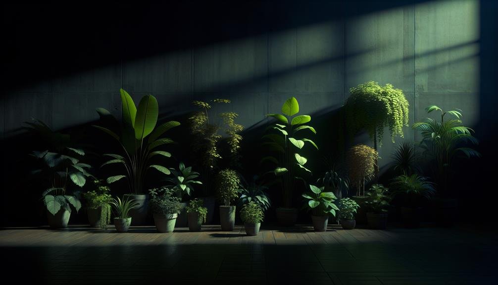 top dark corner plants